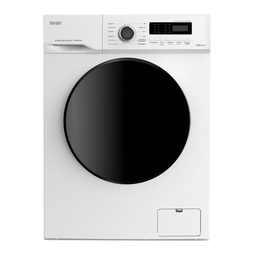 Svan Lavadora 9Kg Carga Frontal Blanco SL9402AIDVB. 200W, 1400rpm, Motor Inverter, 12 Programas, Función Stop&Go, Clase de Eficiencia Energética A