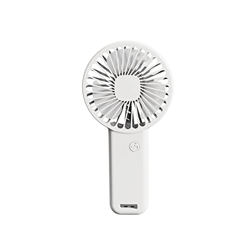 Ventilateur de poche Feng Shui blanc rechargeable USB avec sa base support téléphone