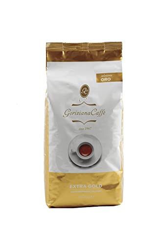 Caffe Goriziana Extra Gold grain 1000g avec crème onctueuse persistante