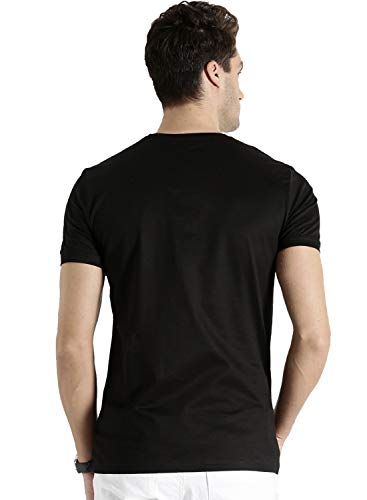 Image of ADRO Men's Cotton Solid Regular Fit T-Shirt