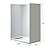 WOODBRIDGE 60 in. L x 36 in. W x 75 in. H Alcove Solid Surface Shower Combo Kits with Glue Up Shower Walls in Matte White and Single Threshold Shower Base in White with Left Drain and Black Cover