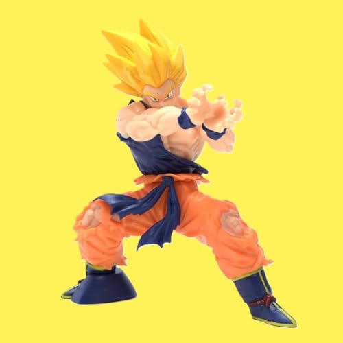 Image of Awestuffs Gokuu Super Saiyan Large Action Figure Limited Edition Manga Toy Collectible