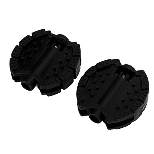 Pedales de Plástico para Triciclo para Niños, Accesorios de Pedal de Rueda Delantera para Cochecito de bebé, 2 uds. (Black)