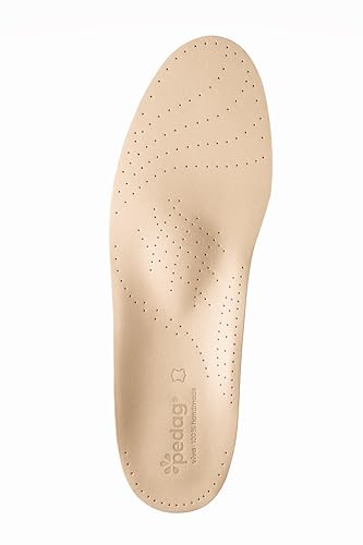 Image of Pedag Viva Standard Arch Support Insoles Leather Shoe Inserts Size 8 Wo /5M | Premium German leather orthotic inserts with anatomical triple arch support