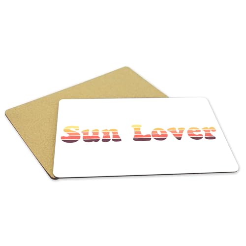 Sets de table souples en liège blanc grand format napperons Sun Lover