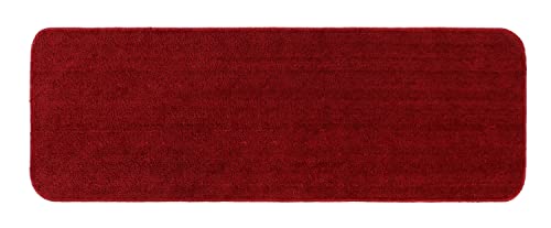 Image of THE HOME TALK Modern Polyester Area Rugs | Carpets for Living Room, Kitchen, Kid's Room, Bedroom | Microfiber Polyester Rugs | Shaggy Floor Carpet | Anti Skid Store (Rubic Red, 50 x 150 cm)