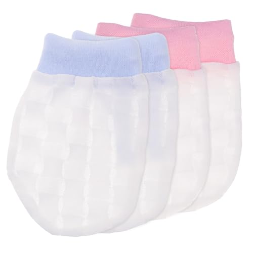 BESPORTBLE 2-pack Anti-scratch Baby Mittens Breathable Newborn Gloves for 0-6 Months Winter Toddler Gloves No Scratch Mittens for Newborns Silk Baby Supplies