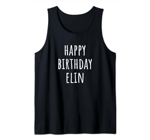 Feliz Cumpleaños Elin Camiseta sin Mangas