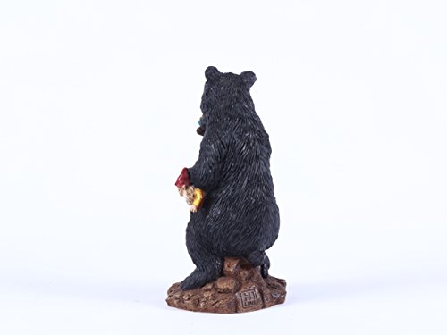 Estatua de oso con gnomos de Hi-Line Gift miniatura 4