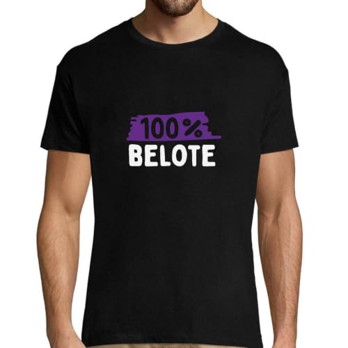 T-shirt homme belote rigolo pour animer vos apéros en famille