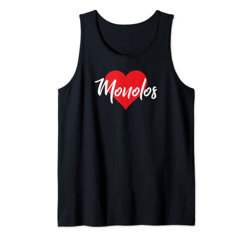 Amo a Monolos Primer Nombre Yo Corazón Tank Top