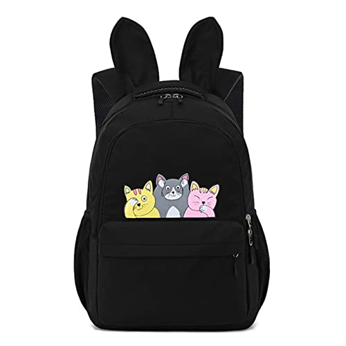Sacs d'école pour adolescentes en toile avec motifs animaux mignons