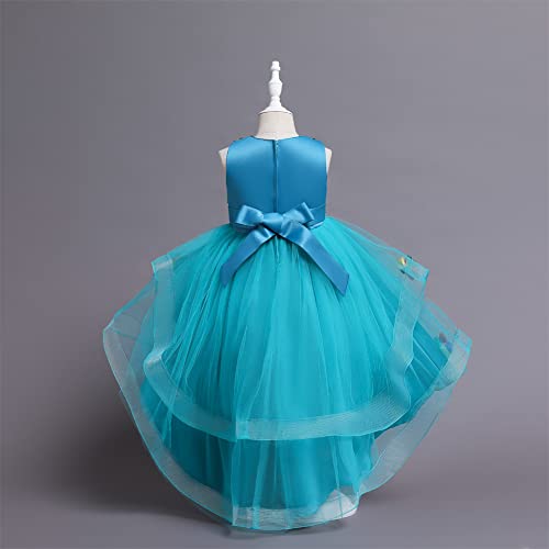 Vêtement de bébé élégant bleu pour robe de princesse Noël