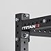 Titan Fitness Flat Foot Power Rack X-3 Series 91-in. H 30-in. D with 4 Weight Plate Holders