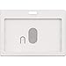 Advantus Horizontal Rigid ID Holder Identification Badge, White, 6 Boxes (97063)