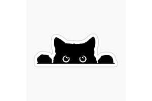Engaging Peeking Sneaky Cat Decal