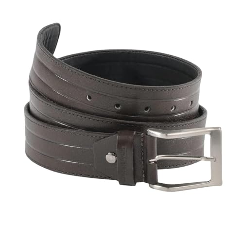 Cinto Masculino Democrata Couro Largo Fit Tamanho:95;Cor:Café