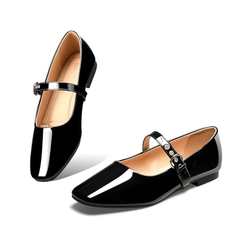 Image of Leopard Flats for Women Mesh Ballet Flats Mary Jane Animal Print Shoes Slip On Casual Breathable Ballerina Flats