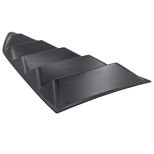 Newyall Pack Of 2 Matte Black Rear Left Driver And Right Passenger Side Window Quarter Louver Cover #TOP1
