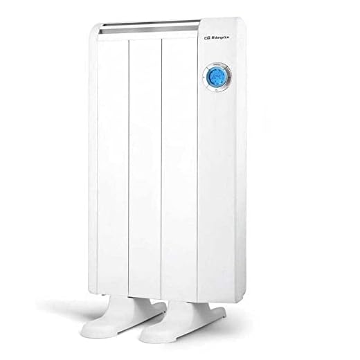 Orbegozo RRE 510 A, Emisor térmico bajo consumo, 500 W, 3 elementos reales, Aluminio, mando a distancia,funcionamiento programable, botón de desconexión total, pared o pie, color blanco