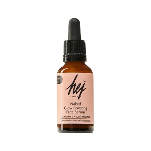 Glow Boosting Face Serum (30 ml) für unreine, ölige & Mischhaut, instant Glow Effekt & Haut-Booster, strahlender Teint & gegen Rötungen, beruhigt die Haut, Naturkosmetik, 100% vegan | HEJ ORGANIC