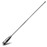 Walkie Talkie Antenna 15.6 Inch Whip Dual Band UV VHF/UHF 144/430Mhz Outdoor Ham Radio Antenna SMA-F for UV-82 UV-B5 GT-3 BF-F8HP UV-5RA UV-5RE UV-5R by LUITON (1 Pack)