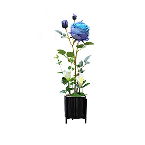 Fleur artificielle en pot rose décorative pour salon et table - 2