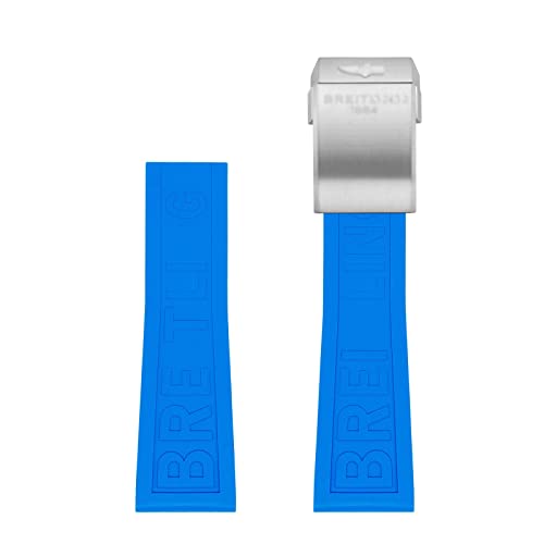 Bracelet de montre caoutchouc noir pour Breitling 24mm idéal pour le sport et la plongée