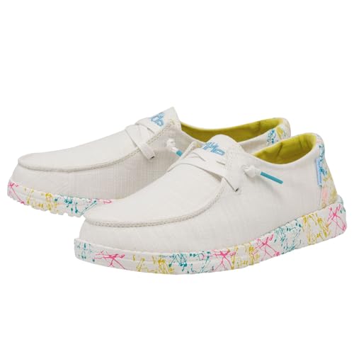Image of HEYDUDE Women's Wendy Sugar Vibe Size 6 | Women's Shoes | Women's Lace Up Loafers | Comfortable & Light-Weight