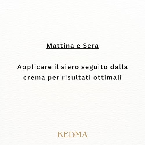 Kedma - Set Prezioso Platino Con Siero E Crema - Anti-Età E Rassodante - Q10 E Multivitamine - 50G + 30G - 8