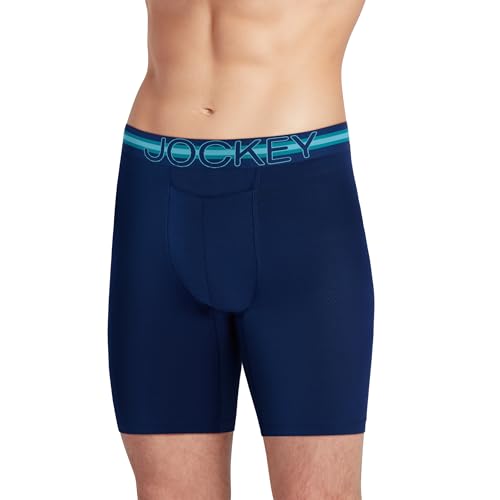 Jockey Men's Underwear, Mens Boxer Briefs With Pouch, Sport Stability Microfiber 9
