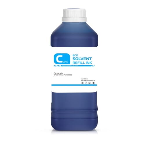 Cartouche d'encre GS6000 cyan eco solvant 1000ml pour imprimante grand format