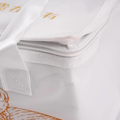 Image of Insulated Thermal Lunch Bag | Leakproof, Portable Food Storage Cooler Tote with Aluminum Foil Lining | Reusable & Durable Lunch Carry Bag for Office School & Travel (1 Pc)