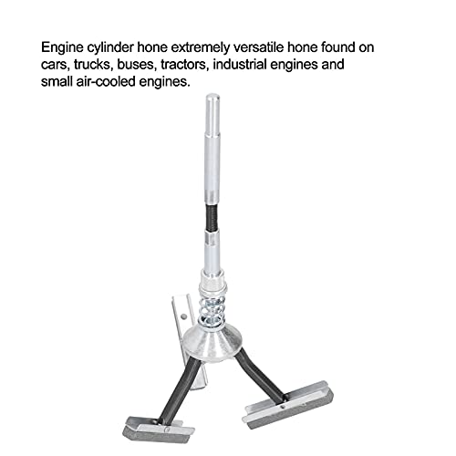 Zylinder Honwerkzeug 3-armig, Einstellbarer Deglazer für Motorzylinder, Hon Durchmesser 32-90 mm, Flexibles Motor Zylinder Hon Gerät mit 220er Schleifsteinen