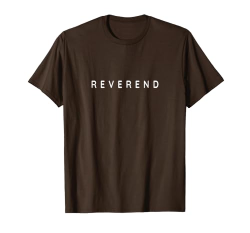 Reverend/Reverends/Protestant/Protestants Modern Font T-Shirt, Men, Brown, XX-Large