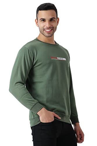 Image of MALENO Men Stylish Full Sleeves Red & Yellow Sweat Shirt