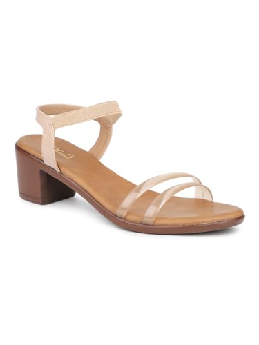 Inc.5 Women Beige Transparent Solid Block Heels (B0CNKN1WNM) Amazon Price History, Amazon Price Tracker