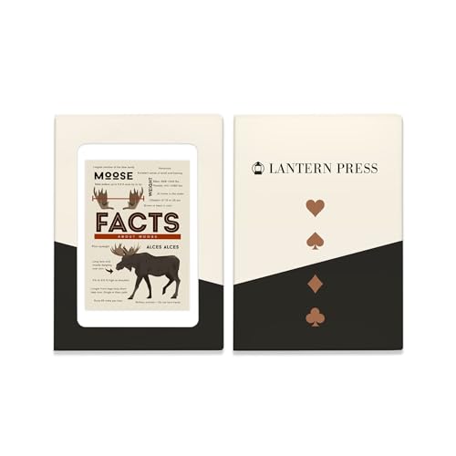 Baraja de Poker Facts About Moose, 52 cartas tamaño póker miniatura 4