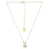 Élégant collier GUESS pour femme en acier inoxydable durable plaqué or, argent et or rose