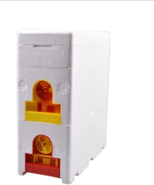 Bee Hive Beekeeping King Box Multi-Functional Queen Bee Hive Plastic Foam Material Double Box Queen Rearing Beehive Beekeeping T - (Color: White)