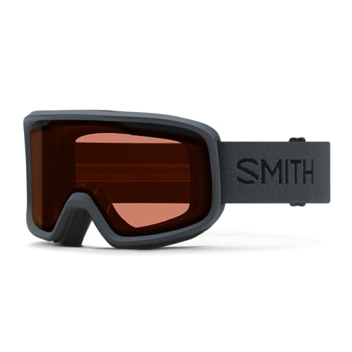 SMITH Frontier Goggles with Carbonic-x Lens – Performance Snowsports Goggles with Replaceable Lens for Skiing & Snowboarding – for Men & Women – Slate + RC36
