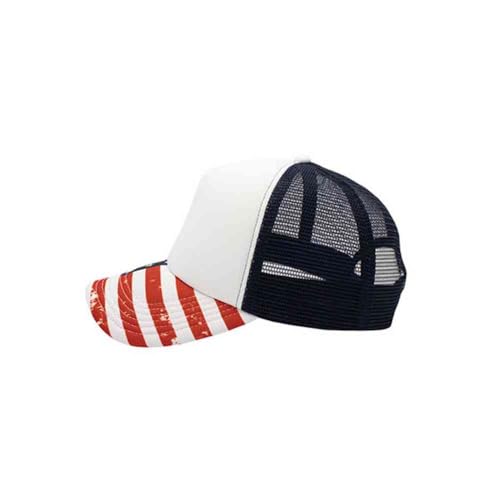 Image of The Vintage Year High Crown Foam Mesh Camouflage Trucker Hat Baseball Cap