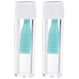 ARTIBETTER Contact Lens Sucking Rod for Hard Rgp Lenses Green Compact 2-Pack with Anti-Slip Design for Travel and Home Use 2.0 X 0.47 Inch