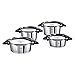 Produktbild Fissler Intensa / Edelstahl-Topfset, 4-teilig, Kochtopf-Set, Töpfe mit Deckel, stapelbar, mit Deckelablage, Abgießhilfe, Induktion, alle Herdarten (2 Bratentöpfe, 2 Kochtöpfe)