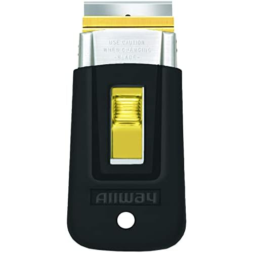 ALLWAY SGS Soft-Grip Retractable Glass Scraper with 5 Blades