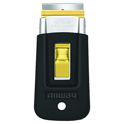 ALLWAY SGS Soft-Grip Retractable Glass Scraper with 5 Blades