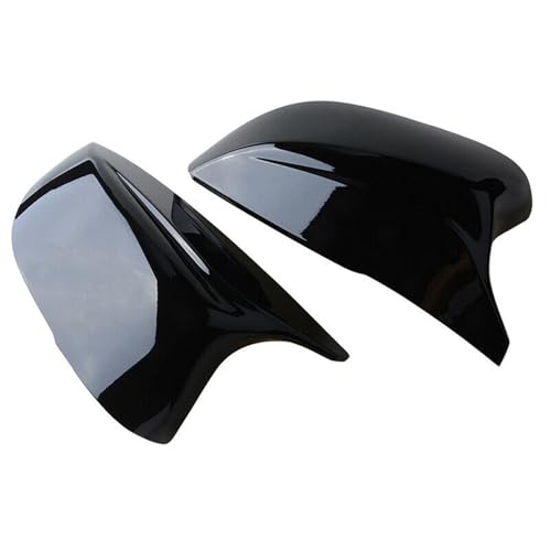 Coque de rétroviseur pour Infiniti Q50 Q60 2014-2021 en ABS look carbone noir brillant