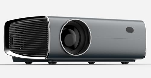 Image of BORSSO Crystal Android 9 Projector for Home | 1080p Native LED Display | 980 ANSI | 4D Keystone & Zoom| 4K HDR HDMI Signal Support| WiFi, Bluetooth (Red & Blue 3D Support) JAN 2025 Addition.