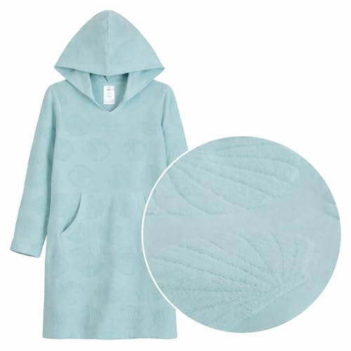 Image of Saint Eve Kids Girls Hooded Terry Cover Up Dress Long Sleeve Swim Cover Up with Pocket Beach Cover Up for Girls