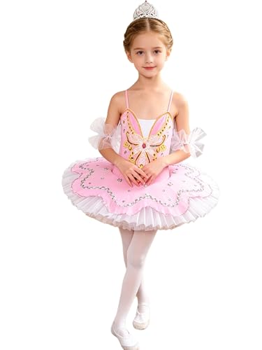 Justaucorps gymnastique filles robe tutu danse classique vêtement de ballet enfant